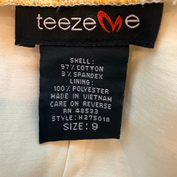 Floral Animal Print Strapless Sweetheart Dress White Pink Sz 9 Summer Wedding - Picture 6 of 8